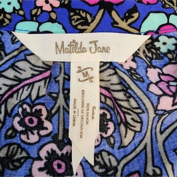 Matilda Jane Thoughts and Dreams Dress Womens SZ Medium Cottagecore Boho Peasant - Picture 7 of 7